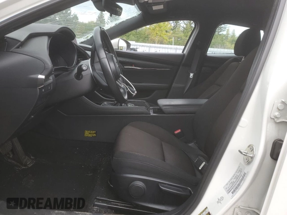 2020 Mazda 3 with VIN JM1BPBLM3L1158572, listed as a Copart auction lot 73055854 with Not provided miles and Salvage title. Bid and sale history available at DreamBid. Image 7.