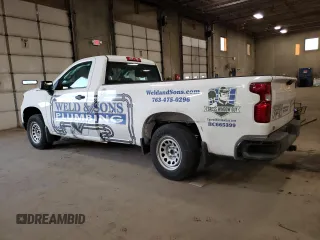 2022 Chevrolet Silverado 1500 Work Truck with VIN 3GCNAAEK9NG504553, listed as a Copart auction lot 43327085 with 42,722 mi miles and Salvage Title. Bid and sale history available at DreamBid. Image 2.