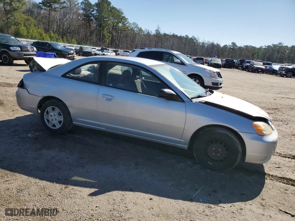 2003 Honda Civic LX with VIN 1HGEM22583L015316, listed as a Copart auction lot 48103875 with 52,419 mi miles and Salvage Title. Bid and sale history available at carsss.com. Image 4.