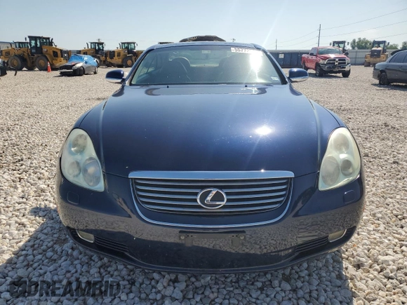2004 Lexus SC 430 z VIN JTHFN48Y040056666, wystawiony jako Copart lot #55772965 z przebiegiem 128 381 mil mil oraz Szkoda całkowita • Salvage title. Historia ofert i sprzedaży dostępna na DreamBid. Obrazek 5.