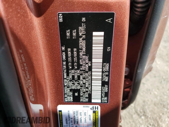 2025 Lexus NX 350 z VIN 2T2AGCEZ0SC065105, wystawiony jako Copart lot #50727115 z przebiegiem 5 389 mil mil oraz Szkoda całkowita • Salvage title. Historia ofert i sprzedaży dostępna na DreamBid. Obrazek 15.