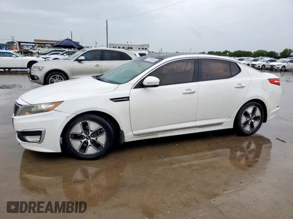 2012 Kia Optima Hybrid with VIN KNAGM4AD3C5009694, listed as a Copart auction lot 55755565 with 174,047 mi miles and Clean Title. Bid and sale history available at carsss.com. Image 1.