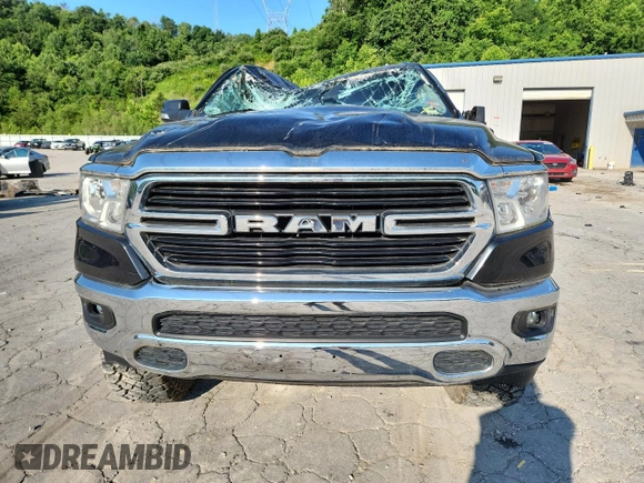 2020 Ram 1500 Big Horn with VIN 1C6SRFFT3LN329731, listed as a Copart auction lot 62726445 with 28,834 mi miles and Salvage title. Bid and sale history available at DreamBid. Image 5.