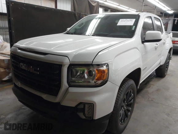 2022 GMC Canyon 2WD Elevation with VIN 1GTG5CEN2N1272248, listed as a IAAI auction lot 41651696 with 59,542 mi miles. Bid and sale history available at carsss.com. Image 17.