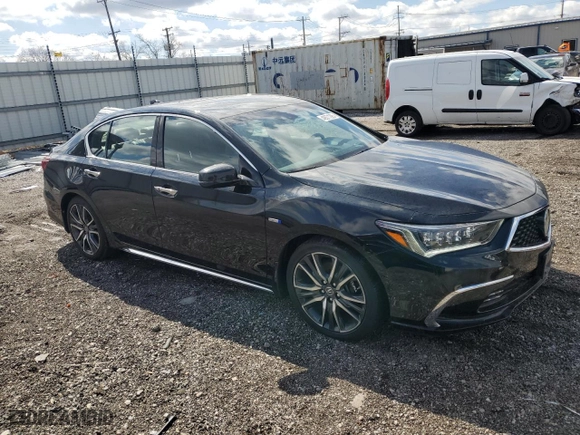 2019 Acura RLX Hybrid Advance Pkg with VIN JH4KC2F99KC000242, listed as a Copart auction lot 48571295 with 40,832 mi miles and Salvage Title. Bid and sale history available at carsss.com. Image 4.