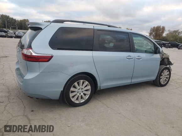 2015 Toyota Sienna Limited with VIN 5TDDK3DC5FS095338, listed as a Copart auction lot 78532014 with 182,689 mi miles and Salvage Title. Bid and sale history available at DreamBid. Image 3.