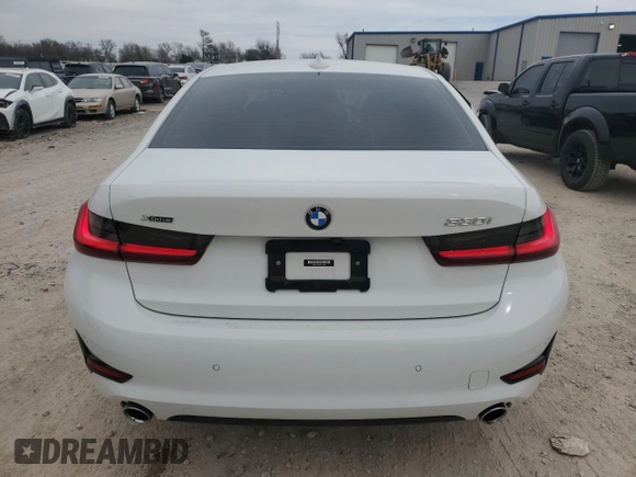2022 BMW 3 Series 330i xDrive with VIN 3MW5R7J00N8C64705, listed as a Copart auction lot 48624285 with 12,143 mi miles and Salvage Title. Bid and sale history available at carsss.com. Image 6.