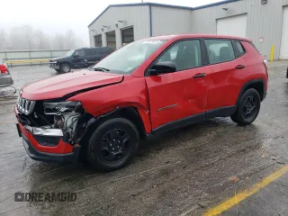 2017 Jeep Compass Sport with VIN 3C4NJCAB7HT668302, listed as a Copart auction lot 86572424 with 217,437 mi miles and Salvage Title. Bid and sale history available at carsss.com. Image 1.