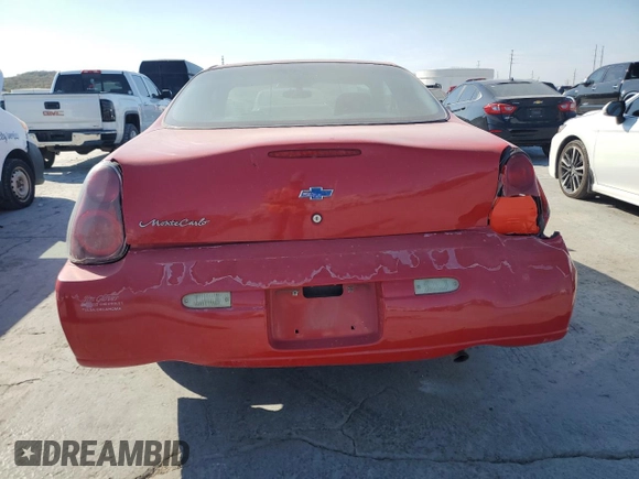 2004 Chevrolet Monte Carlo LS with VIN 2G1WW12E549378004, listed as a Copart auction lot 75869014 with 199,818 mi miles and Salvage Title. Bid and sale history available at carsss.com. Image 6.