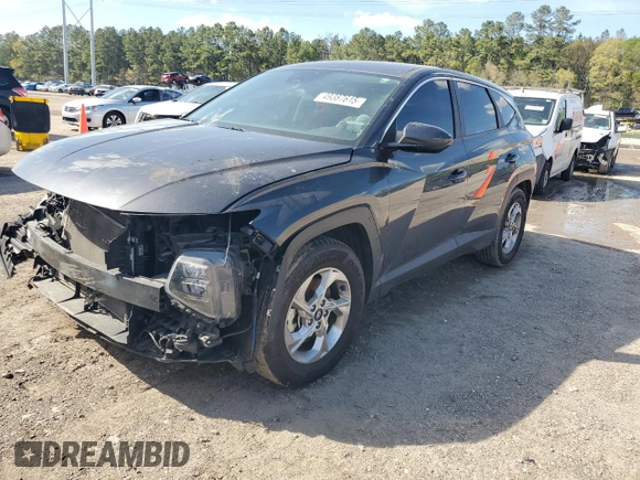 2022 Hyundai Tucson SE with VIN 5NMJA3AE8NH007203, listed as a Copart auction lot 49387615 with 43,836 mi miles and Salvage Title. Bid and sale history available at carsss.com. Image 1.
