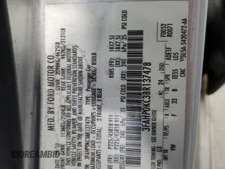 2011 Ford Fusion SPORT with VIN 3FAHP0KC3BR137478, listed as a Copart auction lot 42994325 with 148,032 mi miles and Salvage Title. Bid and sale history available at carsss.com. Image 14.