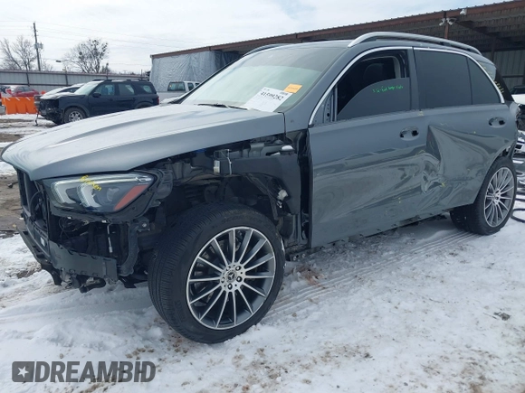 2020 Mercedes-Benz GLE 450 z VIN 4JGFB5KB8LA015890, wystawiony jako IAAI lot #41599282 z przebiegiem 50 714 mil mil oraz . Historia ofert i sprzedaży dostępna na DreamBid. Obrazek 2.