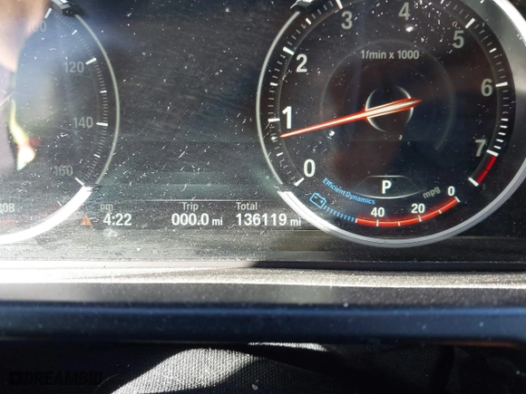 2015 BMW X6 xDrive35i with VIN 5UXKU2C50F0N77926, listed as a IAAI auction lot 41681268 with 136,118 mi miles. Bid and sale history available at carsss.com. Image 7.