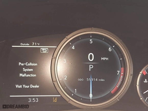 2018 Lexus GS with VIN JTHBZ1BLXJA015465, listed as a IAAI auction lot 41848863 with 59,914 mi miles. Bid and sale history available at carsss.com. Image 7.