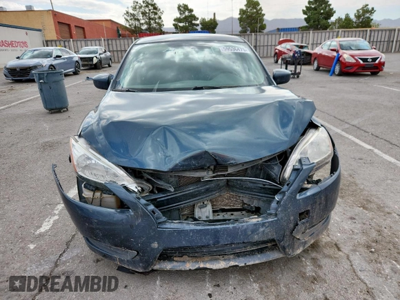 2014 Nissan Sentra SV with VIN 3N1AB7AP7EL653313, listed as a Copart auction lot 59536475 with 126,048 mi miles and Salvage title. Bid and sale history available at DreamBid. Image 5.