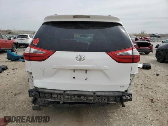 2017 Toyota Sienna LE Auto Access Seat with VIN 5TDKZ3DC1HS889159, listed as a Copart auction lot 50069705 with 142,212 mi miles and Salvage Title. Bid and sale history available at DreamBid. Image 6.