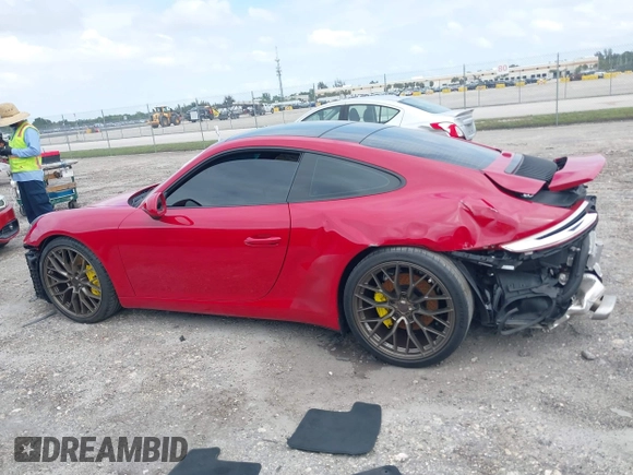 2018 Porsche 911 Carrera with VIN WP0AA2A92JS106143, listed as a IAAI auction lot 42009215 with 36,754 mi miles and . Bid and sale history available at DreamBid. Image 14.