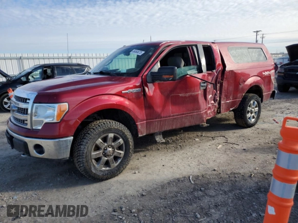 2013 Ford F-150 XL with VIN 1FTFX1EF5DFB28942, listed as a Copart auction lot 46464675 with 214,533 mi miles and Non Repairable. Bid and sale history available at carsss.com. Image 1.