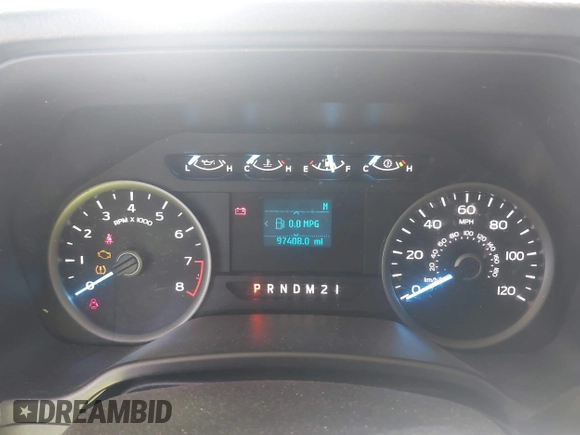 2018 Ford F-150 XL with VIN 1FTEW1EBXJKE16406, listed as a IAAI auction lot 42127221 with 97,408 mi miles. Bid and sale history available at carsss.com. Image 7.