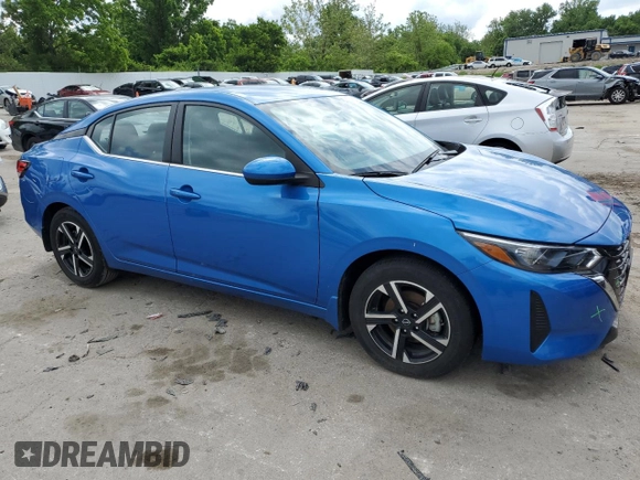 2024 Nissan Sentra SV with VIN 3N1AB8CV8RY220416, listed as a Copart auction lot 58058615 with 15,813 mi miles and Salvage title. Bid and sale history available at DreamBid. Image 4.