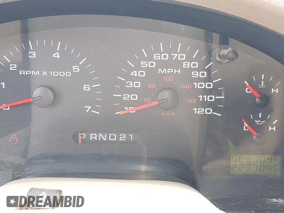 2005 Ford F-150 STX with VIN 1FTRX14W75NA08355, listed as a IAAI auction lot 42634298 with 229,704 mi miles and . Bid and sale history available at DreamBid. Image 7.