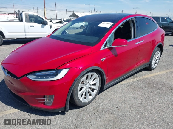 2016 Tesla Model X 70D with VIN 5YJXCAE23GF002262, listed as a IAAI auction lot 41839084 with 173,658 mi miles. Bid and sale history available at carsss.com. Image 18.
