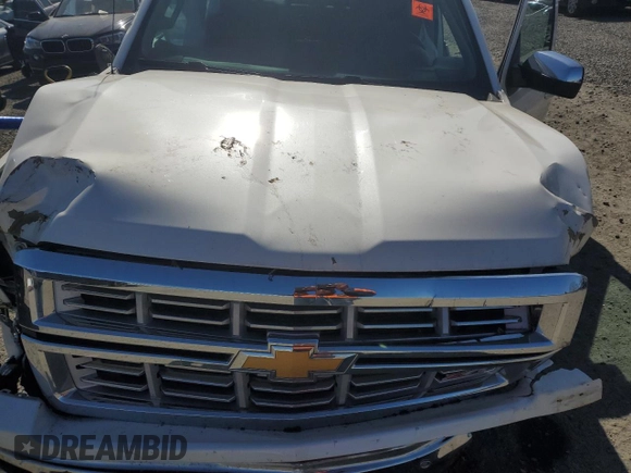 2015 Chevrolet Silverado 1500 LTZ with VIN 3GCUKSEJ4FG305028, listed as a Copart auction lot 46948365 with 0 mi miles and Salvage Title. Bid and sale history available at carsss.com. Image 11.