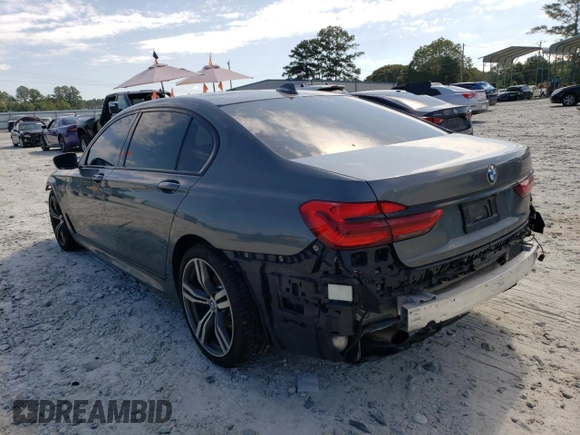 2019 BMW 7 Series 740i xDrive with VIN WBA7E4C50KGV70540, listed as a Copart auction lot 66922083 with 47,529 mi miles. Bid and sale history available at carsss.com. Image 2.