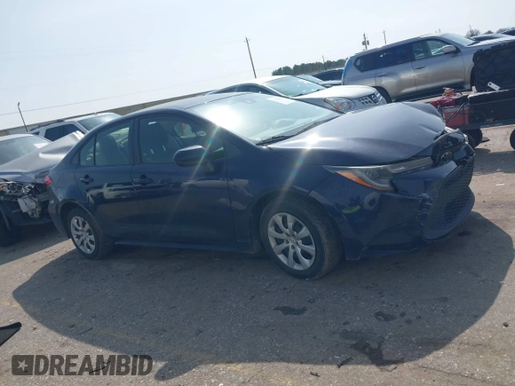 2020 Toyota Corolla LE with VIN JTDEPRAE7LJ000141, listed as a IAAI auction lot 41555971 with 19,386 mi miles. Bid and sale history available at carsss.com. Image 13.