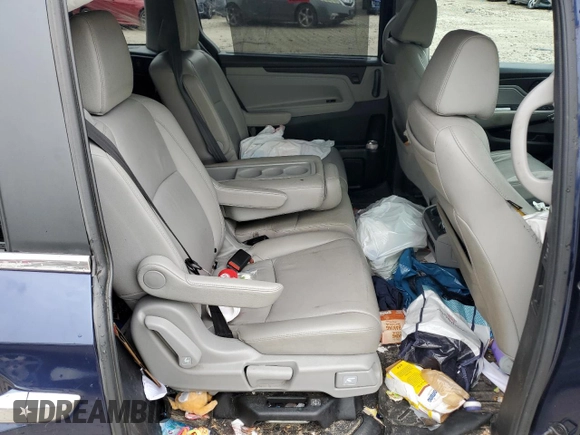 2020 Honda Odyssey EX-L with VIN 5FNRL6H70LB051653, listed as a Copart auction lot 45387985 with 63,747 mi miles and Salvage Title. Bid and sale history available at carsss.com. Image 11.