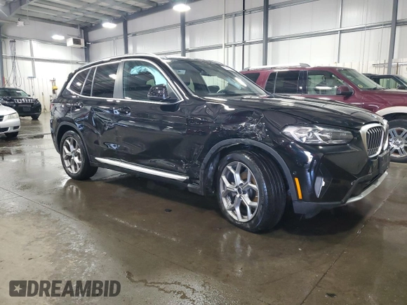 2024 BMW X3 xDrive30i z VIN 5UX53DP05R9U80683, wystawiony jako Copart lot #55449635 z przebiegiem 17 540 mil mil oraz Szkoda całkowita • Salvage title. Historia ofert i sprzedaży dostępna na DreamBid. Obrazek 4.
