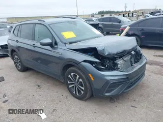 2024 Volkswagen Tiguan S with VIN 3VVRB7AX2RM020784, listed as a IAAI auction lot 41606444 with 16,051 mi miles and . Bid and sale history available at DreamBid. Image 1.