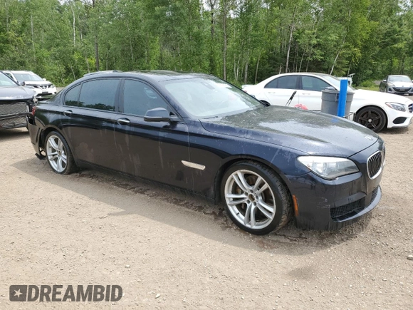 2014 BMW 7 Series ALPINA B7 xDrive with VIN WBAYF8C58ED652837, listed as a Copart auction lot 63598555 with 181,359 mi miles and Salvage title. Bid and sale history available at DreamBid. Image 4.