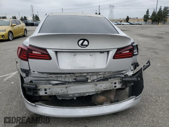 2006 Lexus IS 350 z VIN JTHBE262565002061, wystawiony jako Copart lot #53846425 z przebiegiem Nie podano mil oraz Szkoda całkowita • Salvage title. Historia ofert i sprzedaży dostępna na DreamBid. Obrazek 6.