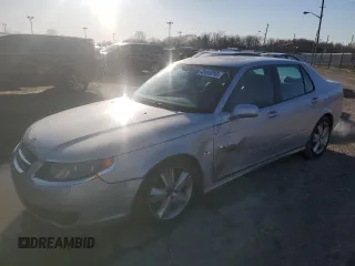 2007 Saab 9-5 Aero with VIN YS3EH49G573524249, listed as a Copart auction lot 48460205 with 168,065 mi miles and Salvage Title. Bid and sale history available at carsss.com. Image 1.