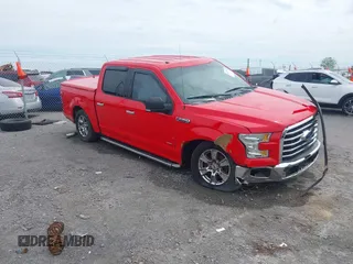2015 Ford F-150 XL with VIN 1FTEW1CP4FKE80477, listed as a IAAI auction lot 42173942 with 155,540 mi miles and . Bid and sale history available at DreamBid. Image 1.