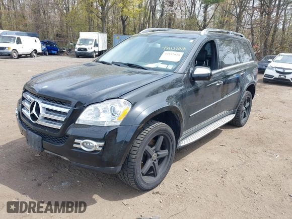 2009 Mercedes-Benz GL-Class 5.5L with VIN 4JGBF86E29A530952, listed as a IAAI auction lot 42112828 with 135,474 mi miles. Bid and sale history available at carsss.com. Image 2.