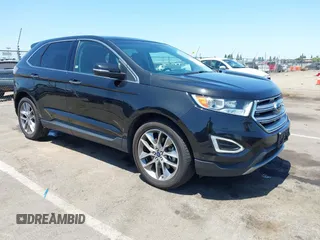 2015 Ford Edge Titanium z VIN 2FMPK4K8XFBB78052, wystawiony jako IAAI lot #42373894 z przebiegiem 108 292 mil mil oraz . Historia ofert i sprzedaży dostępna na DreamBid. Obrazek 1.