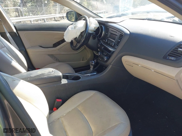 2014 Kia Optima EX with VIN 5XXGN4A78EG320367, listed as a IAAI auction lot 41858824 with 216,987 mi miles. Bid and sale history available at carsss.com. Image 5.