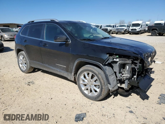 2016 Jeep Cherokee Limited with VIN 1C4PJMDB2GW261510, listed as a Copart auction lot 42243625 with 135,554 mi miles and Salvage Title. Bid and sale history available at carsss.com. Image 4.