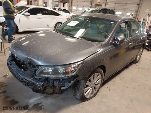 2013 Honda Accord Sdn EX-L with VIN 1HGCR2F82DA266102, listed as a IAAI auction lot 41958268 with 1 mi miles. Bid and sale history available at carsss.com. Image 16.