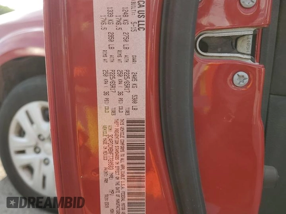 2015 Dodge Journey American Value with VIN 3C4PDCABXFT720583, listed as a Copart auction lot 52882515 with 173,575 mi miles and Salvage Title. Bid and sale history available at DreamBid. Image 13.