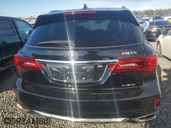 2020 Acura MDX Sport Hybrid w/Advance Pkg with VIN 5J8YD7H75LL000291, listed as a Copart auction lot 74249384 with 0 mi miles and Non Repairable. Bid and sale history available at carsss.com. Image 6.