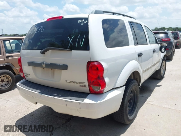 2009 Dodge Durango SLT with VIN 1D8HD48P19F701870, listed as a IAAI auction lot 42486939 with 214,786 mi miles and . Bid and sale history available at DreamBid. Image 4.