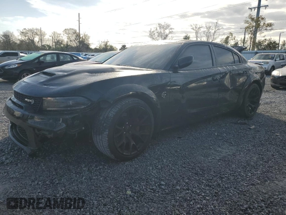 2023 Dodge Charger SRT Hellcat Redeye Widebody with VIN 2C3CDXL98PH553381, listed as a Copart auction lot 42370665 with 18,956 mi miles and Salvage Title. Bid and sale history available at carsss.com. Image 1.