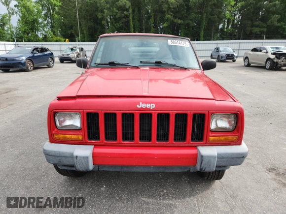 2001 Jeep Cherokee Sport with VIN 1J4FF48S31L515607, listed as a Copart auction lot 58614175 with 178,138 mi miles and Non repairable. Bid and sale history available at DreamBid. Image 5.
