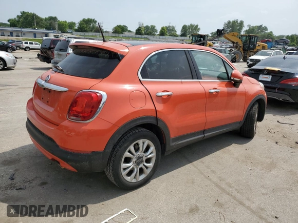 2016 FIAT 500X Lounge with VIN ZFBCFXDT9GP358436, listed as a Copart auction lot 59078905 with 123,978 mi miles and Salvage title. Bid and sale history available at DreamBid. Image 3.