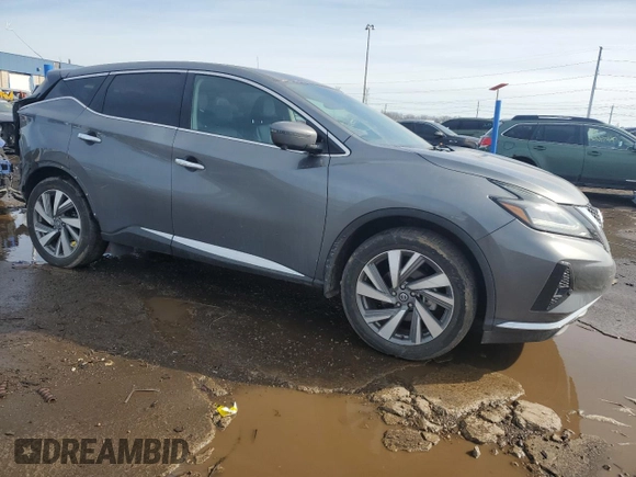 2021 Nissan Murano SL with VIN 5N1AZ2CS2MC104086, listed as a Copart auction lot 46782625 with 24,685 mi miles and Clean Title. Bid and sale history available at DreamBid. Image 4.