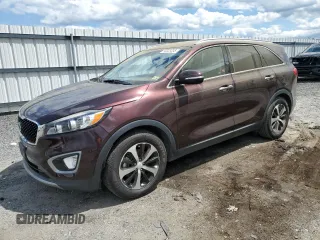 2016 Kia Sorento EX with VIN 5XYPH4A51GG066439, listed as a Copart auction lot 58328285 with 120,597 mi miles and Clean title. Bid and sale history available at DreamBid. Image 1.