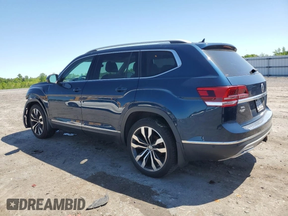 2019 Volkswagen Atlas SEL Premium z VIN 1V2NR2CA9KC602262, wystawiony jako Copart lot #54490045 z przebiegiem 57 367 mil mil oraz Szkoda całkowita • Salvage title. Historia ofert i sprzedaży dostępna na DreamBid. Obrazek 2.